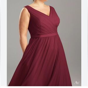 AW Bridal Elegant Burgundy Dress Women’s 18
